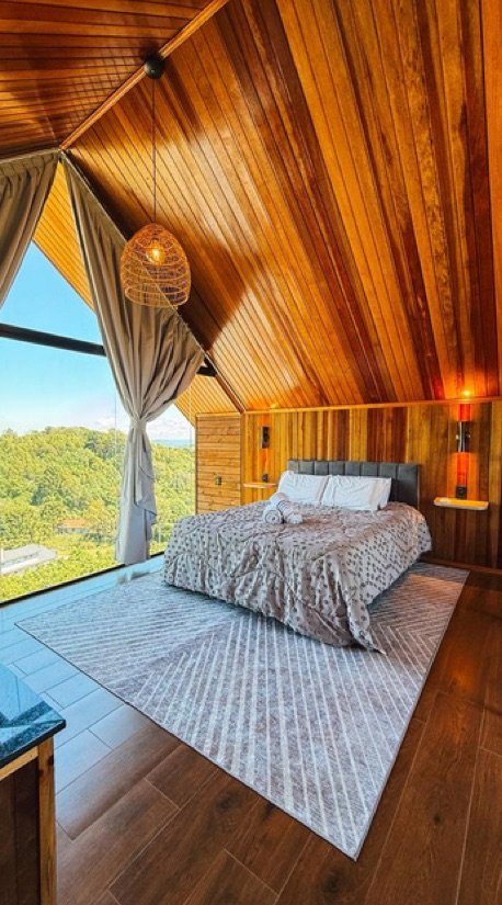 Quarto com vista do Rifugio d’ Ferrari